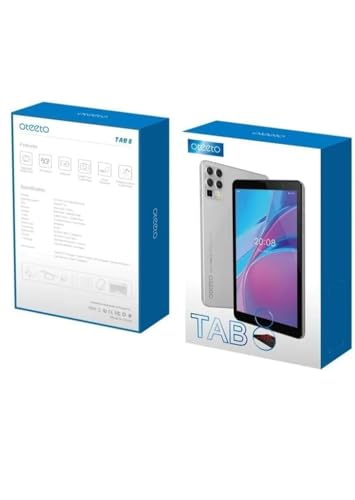 Oteeto Tab 8 5G Android Tablet PC, 8 Inch Display, 8GB RAM, 512GB ROM, 5000 mAh Battery, with Keyboard (Gray)