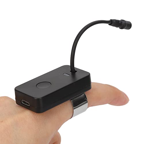 Ear Pick Ear Cleaning Lamp, LED Ear Pick Lamp Multifunction 3 Speeds Ear Wax Removal Tool USB Rechargeable Ear Pick Thumb Lamp Ear Picker Light Ear Wax Cleaner Tool for Ear Cleaning(Black)