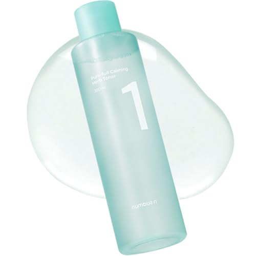 numbuzin No.1 Toner | Pure-Full Calming Herb Toner | Breakouts, Redness, Excess Oil Control, Blackhead Removal | Centella Asiatica, Heartleaf, Licorice Root | Acne-Prone, Sensitive Skin | 300ml