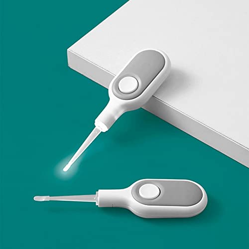 XZEIT Ear Spoon, Ear Wax Cleaner LED Light Ear Cleaning Earpick Earwax Remover Luminous Ear Curette Light Spoon Health Care Tool For