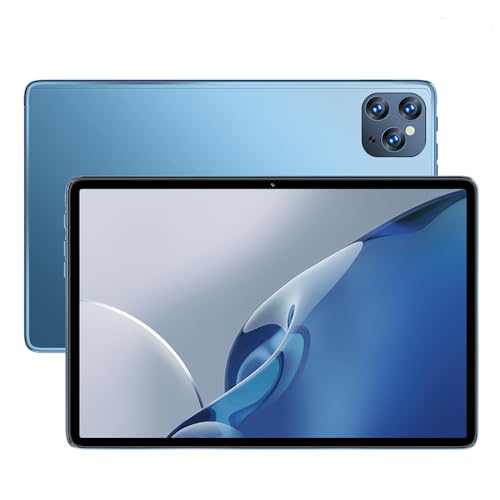 10.1" Android Smart Tablet PC Dual SIM 5G Wifi 6GB RAM 128GB ROM Game and Music A10 Pro Kids Tab (Blue)
