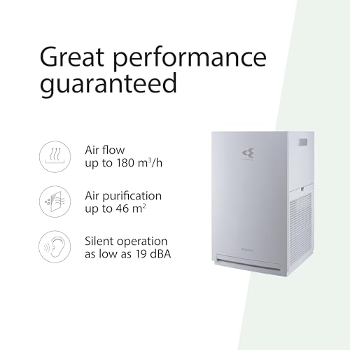 Daikin MC30YB Air Purifier, Up to 46m² Coverage, HEPA Filter Air Cleaner for Home & Bedroom