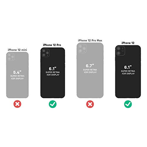 OtterBox Commuter Case for iPhone 12 / iPhone 12 Pro, Shockproof, Drop proof, Rugged, Protective Case, 3x Tested to Military Standard, Antimicrobial Protection, Black, No Retail Packaging