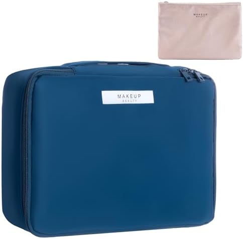Queboom Travel Makeup Bag Cosmetic Bag Makeup Bag Toiletry bag for women and girls