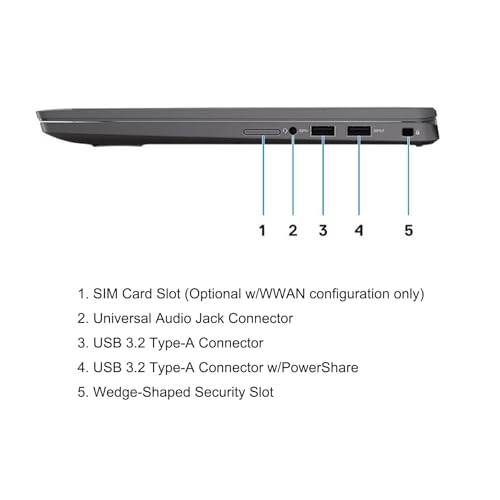 Dell Latitude 7410 Renewed Business Laptop PC. | intel Core i5-10310U Up to 4.4Ghz CPU | 16GB RAM | 512GB Solid State Drive (SSD) | 14.1 inch FHD Non-Touch Display | Windows 10 Pro. | (Renewed)