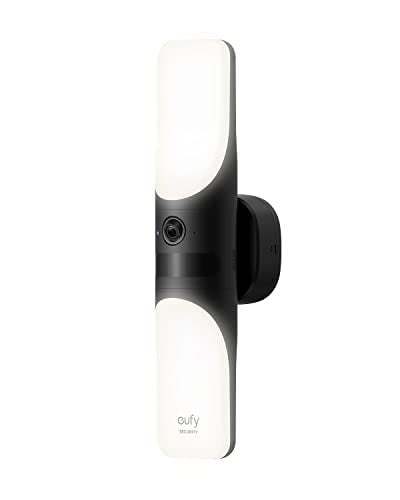 eufy Security Anker Wall Light Cam with 2K Wired Smart Security Camera with 1200 Lumens Light T84A1