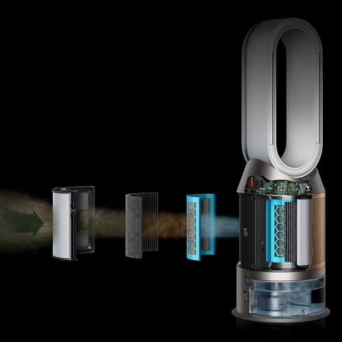 Dyson Purifier Humidify + Cool Formaldehyde PH04 (White/Gold) Humidifier, Air purifier & Fan | 2 year Dyson warranty | 379514-01 - UAE Version