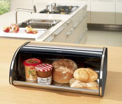 Brabantia Roll Top Bread Box, Medium - Matte Steel 348907