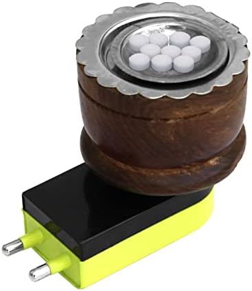 TULMAN Wooden Electric Kapoor Dani Stand Incense Burner for Home Aroma Diffuser Bakhoor Burner for Office