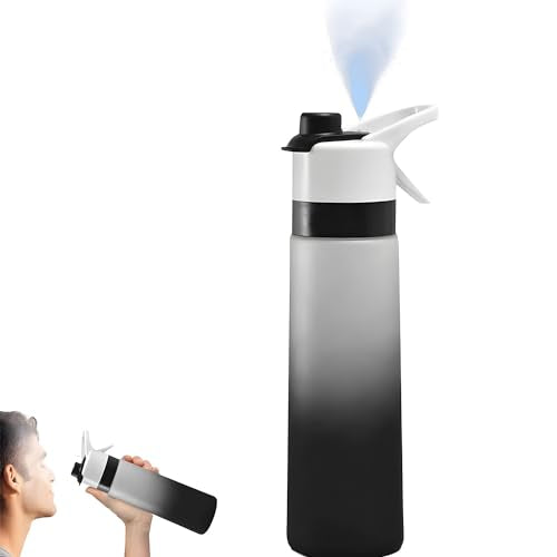 Joyzzz Spray Water Bottle Kids, 580ml Leakproof Bpa Free Misting Water Bottle, Reusable Fitness Water Jug, Sport Water Bottles, Kids Cool Misting Water Bottles, Suitable for Cycling and School