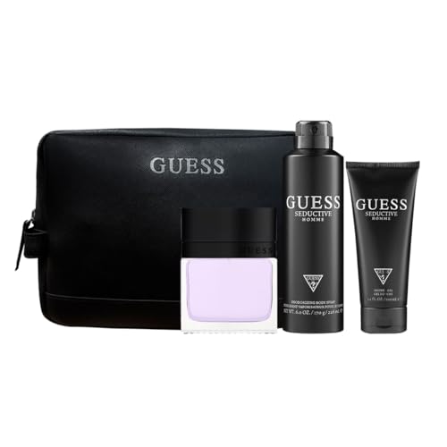 GUESS SEDUCTIVE (M) SET EDT 100ML + 100ML SG + 226ML BODY SPRAY+ POUCH