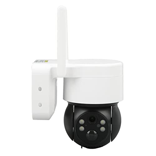 Rengu Outdoor Solar Wireless Security Camera, Weatherproof 1080P HD WiFi Security Camera APP Remote View Panoramic View for Outdoor