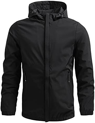 Men Water Resistant Mountain Shell Jacket Ski Jacket Wind Resistant Jacket Winter Warm Jacket for Camping Hiking Skiing