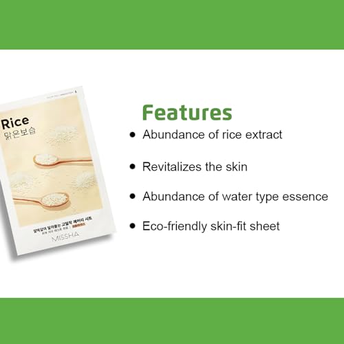 Missha Airy Fit Sheet Mask, Rice
