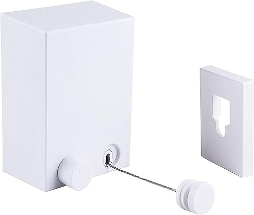 APAP Retractable Clotheslineï¼4.2m Wall Mounted Clothes Drying Line, 304 Stainless Steel Clothes Lineï¼Heavy Duty Stainless Steel Extendable Laundry Line for Indoor Outdoor Bathroom Balcony (White)