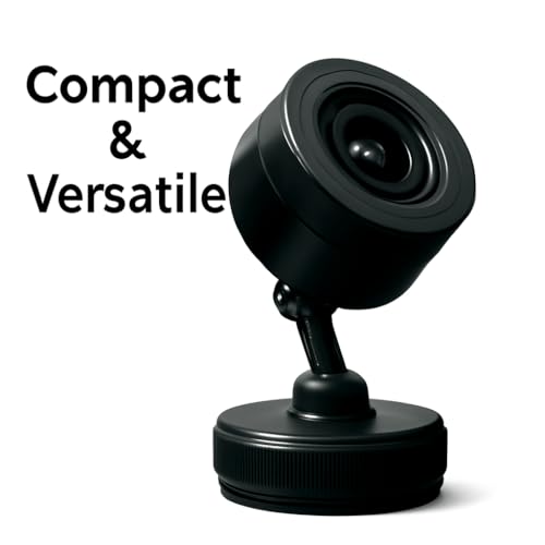 SMARTLOOK Portable Waterproof Bluetooth Suction Cup Speaker with Magnetic Bracket Mount – Hands-Free, Outdoor, Car Mountable Wireless Audio System