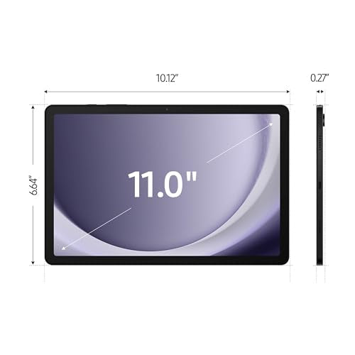Samsung Galaxy Tab A9+ Plus 11â€ 128GB Android Tablet, Big Screen, Quad Speakers, Upgraded Chipset, Multi Window Display, Slim, Light, Durable, Kids Friendly Design, US Version, 2024, Graphite