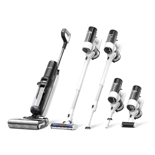 Tineco Floor ONE Switch S7 Wet Dry Vacuum Cleaner, Smart Floor Washer, Self-Cleaning, 65Min Runtime, ZeroTangle Brush, Whole-House Cleaning