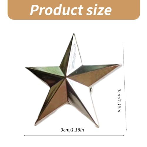 Fashionable Star Brooch Five Pointed Star Badge Costume Decoration Accessory Stylish Women Clothing Embellishment