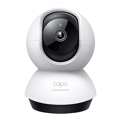 TP-Link Tapo Pan/Tilt AI Home Security Wi-Fi Camera identifies people, pets, and vehicles/Abnormal Sound Detection, Two-Way Audio, Flexible Storage & Hands-Free Operation - TAPO C220