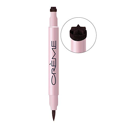 The CrÃ¨me Shop 2-in-1 Liquid Pen Eyeliner & Freckle Stamp. Long-wear. Waterproof, Smudge Proof, Transfer Proof. Made in Korea. -Star Brown