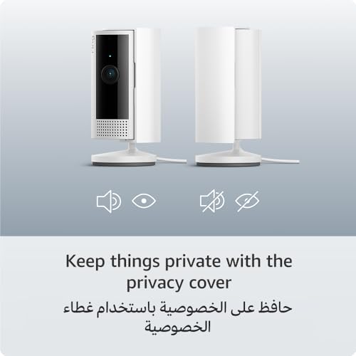 Ring Indoor Camera (2nd Gen) by Amazon | Plug-In Pet Security Camera | 1080p HD, Two-Way Talk, Wifi, Privacy Cover, DIY | alternative to CCTV system | 30-day free trial of Ring Home