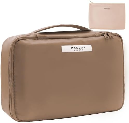 Queboom Travel Makeup Bag Cosmetic Bag Makeup Bag Toiletry bag for women and girls