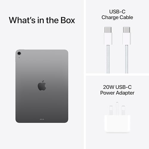 Apple iPad Air 11-inch with M3 chip Built for Apple Intelligence, Liquid Retina Display, 128GB, 12MP Front/Back Camera, Wi-Fi 6E, Touch ID, All-Day Battery Life �?? Space Gray