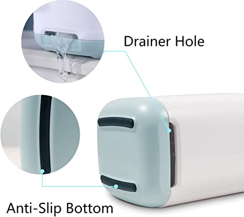 Toothbrush Holder with Anti-Slip Bottom-Made of PP and Abs Plastic Versatile Storage, Detachable for Easy Cleaning,3 Slots Electric Toothbrush and Toothpaste Holder Bathroom Organizer for Countertop