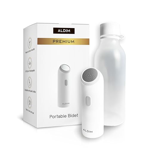 ALDIM Premium Portable Bidet For Travel, Rechargeable Electric Bidet, Portable Shattaf, Travel Bidet, Bidet Sprayer For Toilet Travel, Travel Shattaf