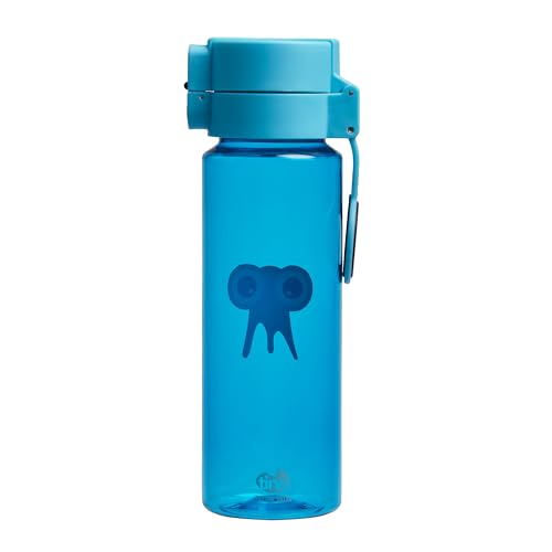 Tinc Water Bottle 17. 5oz | Kids Water Bottle for School | Flip and Clip Lockable Leak-Proof Water Bottle with BPA free Plastic - Blue