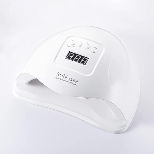 SKY-TOUCH Professional Gel Polish Led Nail Drying Lamp,Nail Dryer Sun X5 PlUS 54W Uv Lamp For Professional Manicure Salon,Nails, Polish, Curing, Manicure, Pedicure,Nail Arts Tools, White