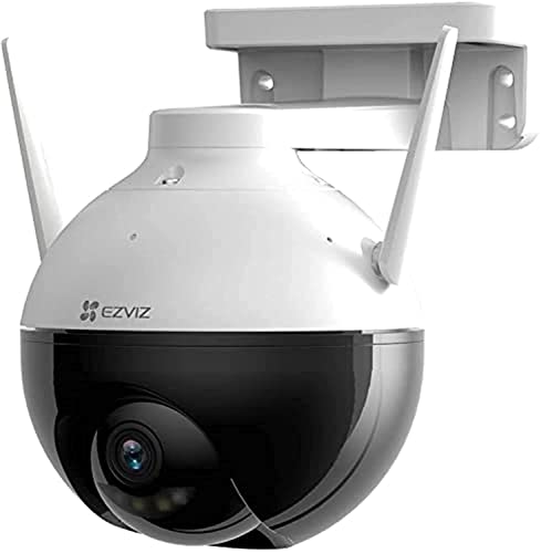 EZVIZ C8C Security Camera, Outdoor PT Surveillance Camera 1080p WiFi with 360° Visual Coverage, Color Night Vision, IP65 Waterproof, Motion Detection, Audio Pick Up, Support 256GB SD Card