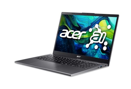 acer Aspire 15 AI Ready Laptop | 15.6" FHD 1920 x 1080 IPS Display | AMD Ryzen 7 8840HS | AMD Radeon 780M Graphics | 16GB DDR5 | 1TB Gen4 SSD | Wi-Fi 6E | Copilot Key | Windows 11 Home | A15-61M-R8B0