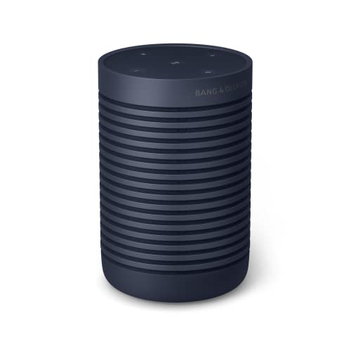 Bang & Olufsen Beosound Explore - Wireless Portable Bluetooth Speaker with USB-C Charging Cable, IP67 Dustproof and Waterproof Speaker for Outdoors, Home and Travel - Navy