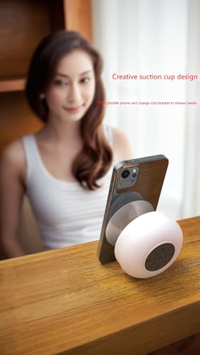 Waterproof Bluetooth Shower Speaker with Built-in Mic, Easy Controls & Suction Cup Mount - Pool & Bath Sound Solution