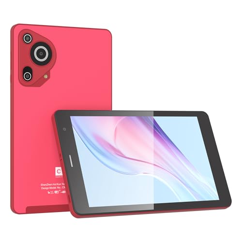 C idea 8 inch Tablet, Android 13.0 Tablet with SIM Card Slot Wifi/5G LTE 8GB RAM,512GB ROM Storage Dual 5MP Camera HD IPS Display, CM828 (Red)