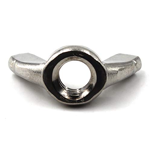 SeeRaphee 304 Stainless Steel Butterfly Wing Nut Set,Hand Twist Tighten Hardware Nut Fasteners Parts M10 Panxiang06