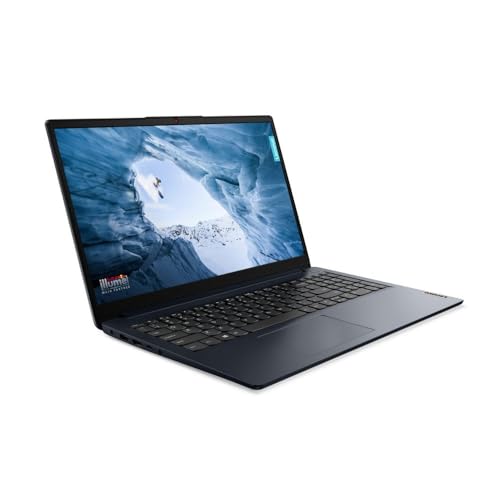 Lenovo 15.6" Laptop with Intel i5-1235U, IdeaPad 1i, 15.6" FHD Anti-Glare Display, 12th Gen Intel Core i5-1235U 10-core Processor, Intel Iris Xe Graphics, Windows 11 Home(16GB RAM | 1TB SSD) - Blue