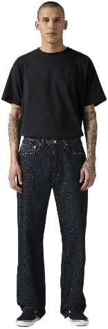 Mens 565 Loose Straight Jeans - Dark Indigo - Flat Finish