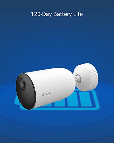 EZVIZ CB3 Security Camera with Battery, 1080p Wifi Camera CCTV, Outdoor Wire-free IP Camera with Two-way Audio, Waterproof, PIR Senser, Smart Human Motion Detection, Work with Solar Panel & Alexa