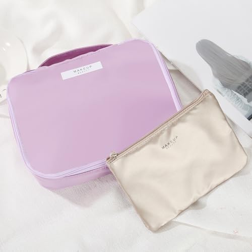 Queboom Travel Makeup Bag Cosmetic Bag Makeup Bag Toiletry bag for women and girls