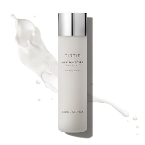 TIRTIR Milk Skin Rice Toner - Deep Moisturizing, Hydrating Toner for face, Niacinamide, Ceramide, Rice Bran Extract, Nature-Oriented Ingredients for Korean Skin Care, Vegan, 5.07 fl.oz.