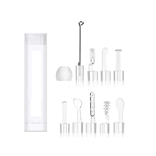 YYS SPY 22PCS Ear Pick Kit for Any 3.9MM LED Lights Otoscope, Earwax Removal Ear Spoon Fittings for 0.15" Wireless Otoscope Accessories Replacement Set