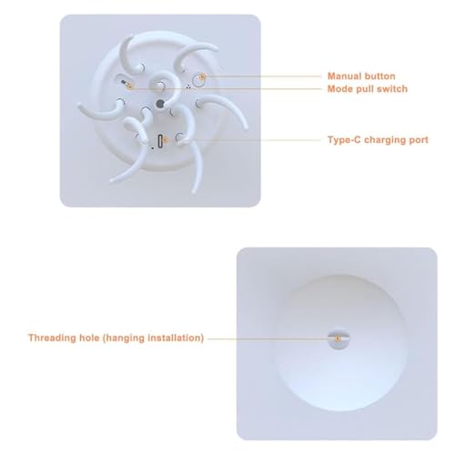 Jellyflow Lamp, RGB Gradient Voice Control Jellyfish Lamp, 1000mAh Rechargeable Floating Jellyfish Lamp with 9 Flexible Tentacles, for Bedrooms, Living Room and Gifts