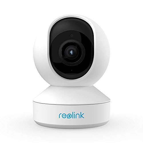 Reolink 360 Home Security Camera CCTV, 5MP Indoor Cam Pan/Tilt & 3x Optical Zoom, 2.4 / 5GHz WiFi Baby/Pet Monitor, Two - Way Audio, Multiple Storage Options, Easy Setup with App, E1 Zoom-White