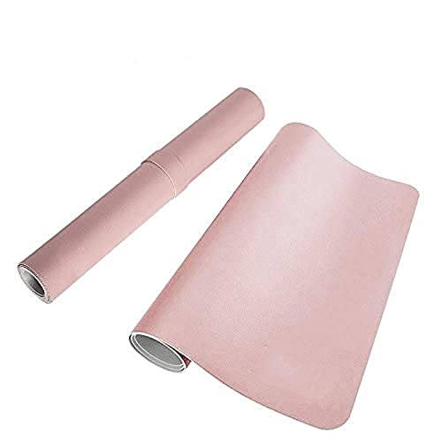 Bonshine Large Desk Pad, Non-Slip Pu Leather Desk Mouse Pad Waterproof Desk Pad Protector, Dual-Side Use Desk Writing Mat For Office Home, 80Cm X 40Cm, Navy Blue&Yellow