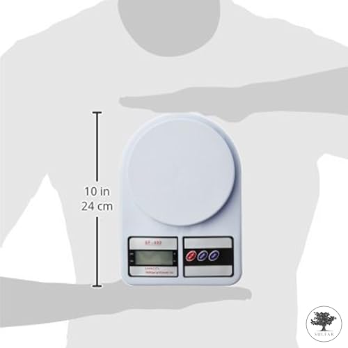Sulfar Electronic Digital Kitchen Scale Portable Multi function Food Scale, High Precision for Perfect Meal, Auto Calibrate Function, High Accuracy up to 10kg with Back Light