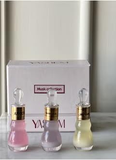 Yashem Musk Set ??Luxurious Perfume Collection with Latifa Musk, Baby Musk & Alonotha Musk | Premium Gift Box with Arabic Fragrances | 3-Piece Musk Perfume Set