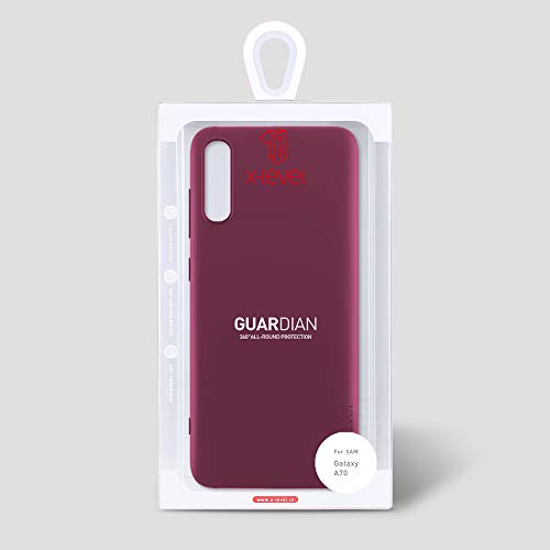 X-level Galaxy A70 Case, Slim Fit Soft TPU Ultra Thin A70 Mobile Phone Cover Matte Finish Coating Grip Phone Case for Women Compatible Samsung A70 5G